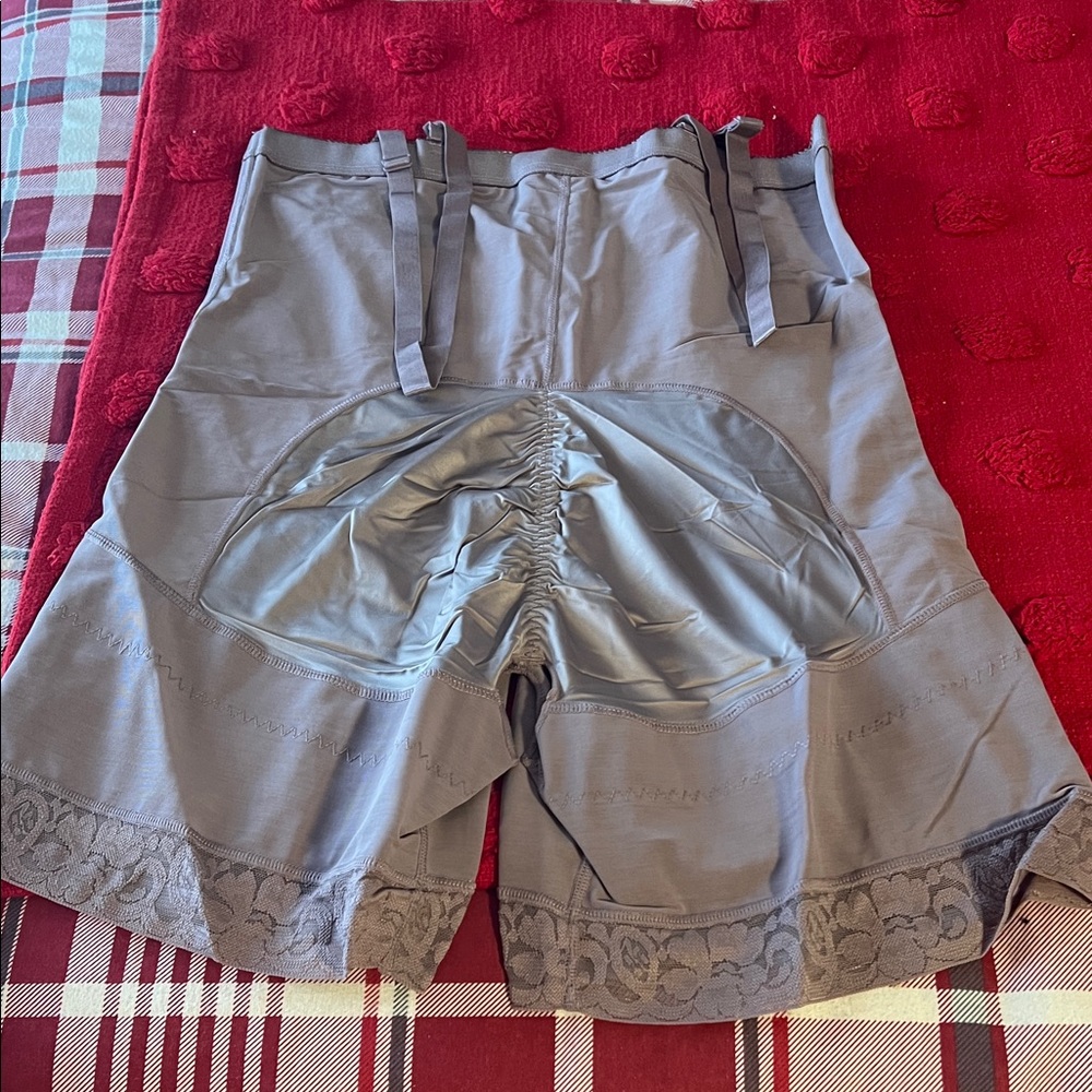 Gray High-Waisted Shapewear Shorts